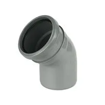 FloPlast Grey 135 Degree Bend Socket Spigot - 110mm