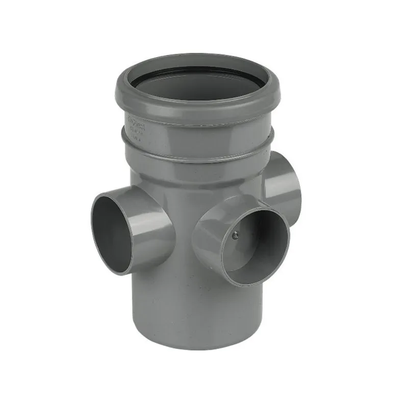 DISCON - FloPlast Grey Soil Boss Pipe Socket Spigot - 110mm | Plumbing ...