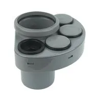 FloPlast Grey Soil Manifold One Open Boss Pipe