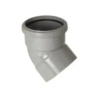 FloPlast Grey Soil Offset Top Bend - 110mm