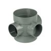 FloPlast Grey Soil Short Boss Pipe - 110mm