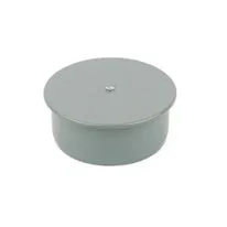 FloPlast Grey Soil Socket Plug - 110mm