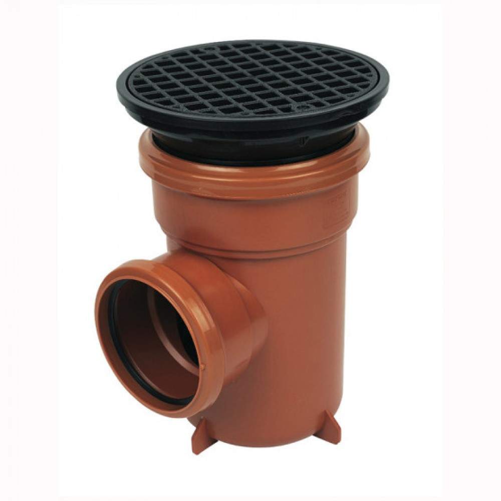 Floplast Terracotta Underground 110Mm Bottle Gully Trap Pvcu