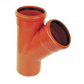 FloPlast Underground 110mm Double Socket Drain Pipe Junction