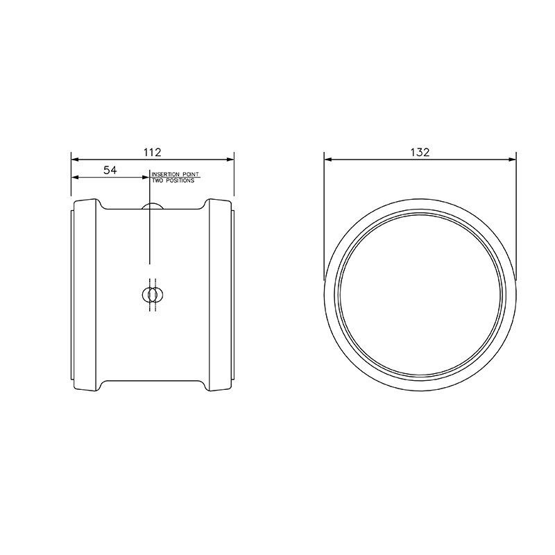Product image for FloPlast Push-Fit Double Socket Underground Pipe Coupling 110mm