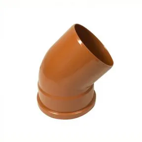 FloPlast Underground 110mm Single Socket Drain Pipe Bend