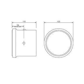 FloPlast Underground 110mm Single Socket Pipe Coupling