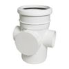 FloPlast White Soil Access Pipe Socket Spigot - 110mm