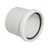 FloPlast White Soil Single Socket Coupler - 110mm