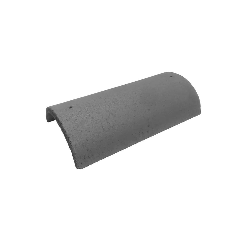 Forticrete Half Round Grey Ridge with Nail Holes - 450mm Length