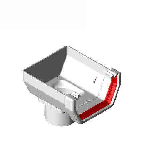 Freeflow Square Style Plastic Gutter Stopend Outlet