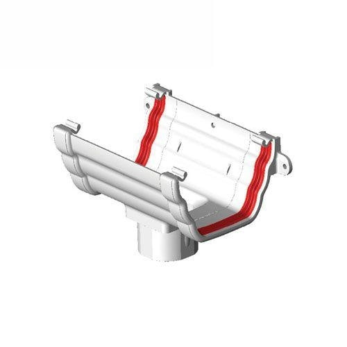 Freeflow Plastic Ogee Gutter Running Outlet