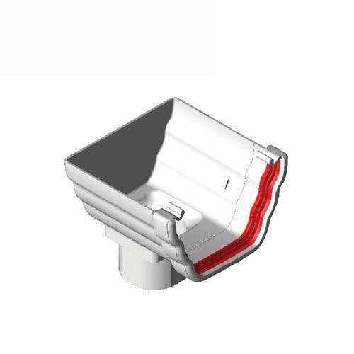 Freeflow Plastic Ogee Gutter Stopend Outlet