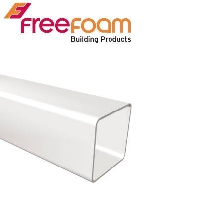 Freeflow Square Downpipe 5.5m x 65mm - Caramel