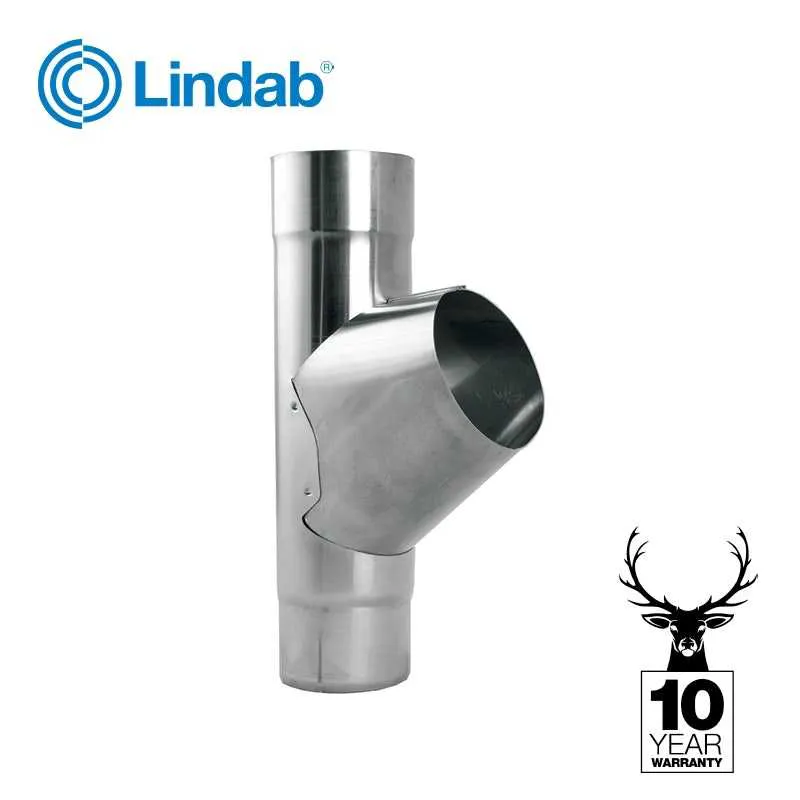 Lindab Magestic 120mm Galvanised Steel Downpipe Branch | Plumbing ...