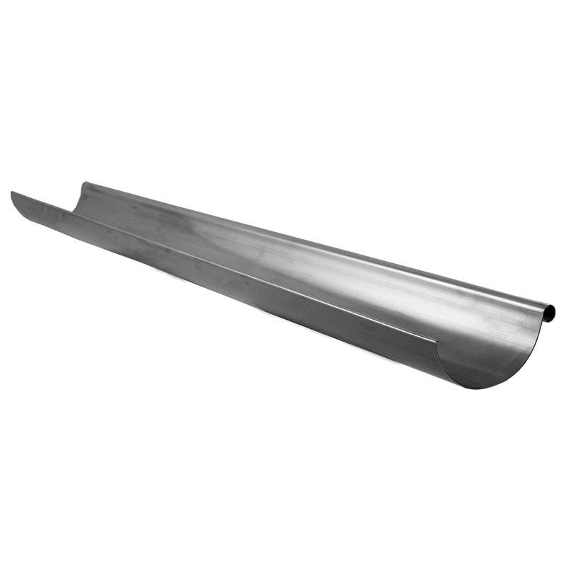 Lindab Silver Galvanised Steel Gutter Half Round 125Mm X 2M - Magestic