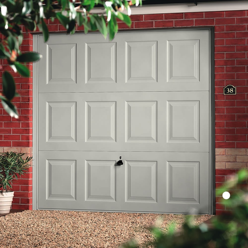 Garador Georgian Framed Agate Grey Retractable Garage Door
