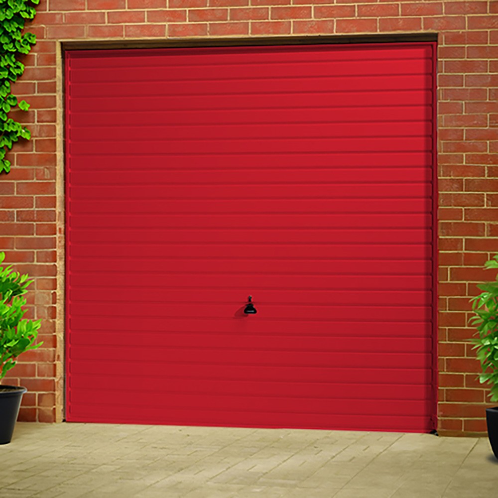 Garador Horizon Framed Ruby Red Retractable Garage Door