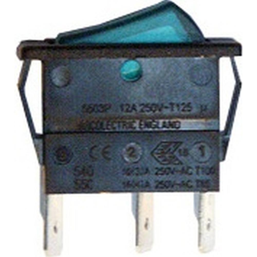 Gledhill CA006 Green Illuminated Rocker Switch