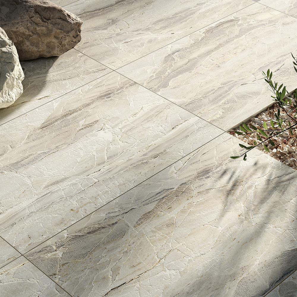 Global Stone Dinamika Porcelain Paving White Paradise - 895mm x 595mm x 20mm