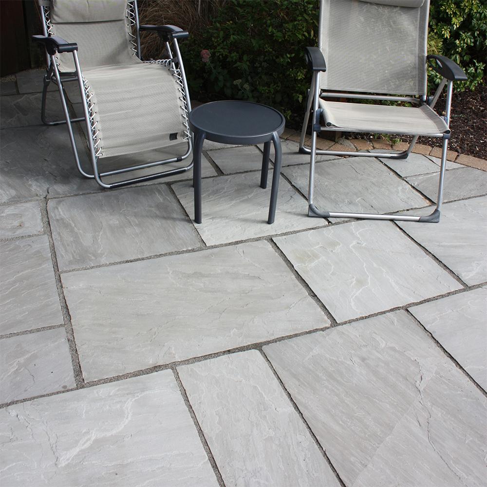 Global Stone Gardenstone Sandstone Paving Pure Grey 600mm x 600mm x 18mm - 18m2 Pack