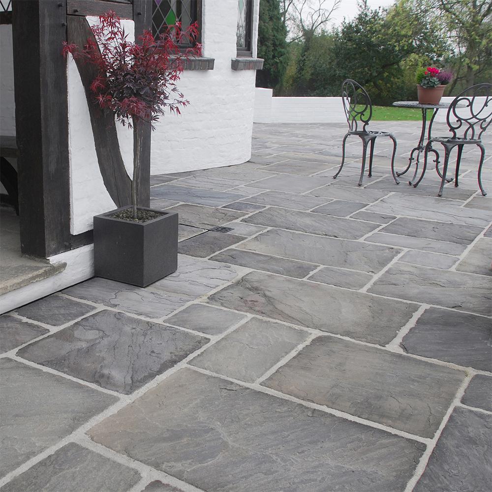 Global Stone Old Rectory Paving Monsoon - 13.65m2 Project Pack (Mixed Sizes)