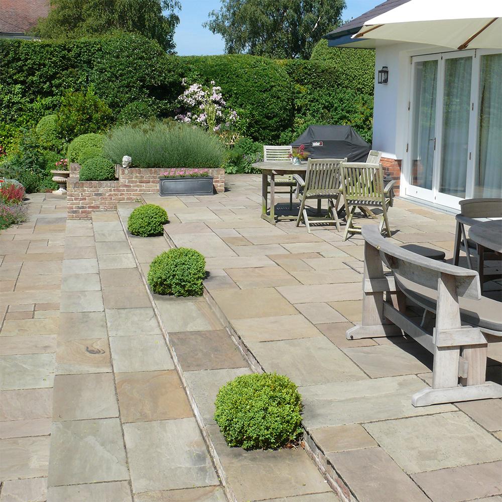 Global Stone Old Rectory Paving York Green - 13.65m2 Project Pack (Mixed Sizes)