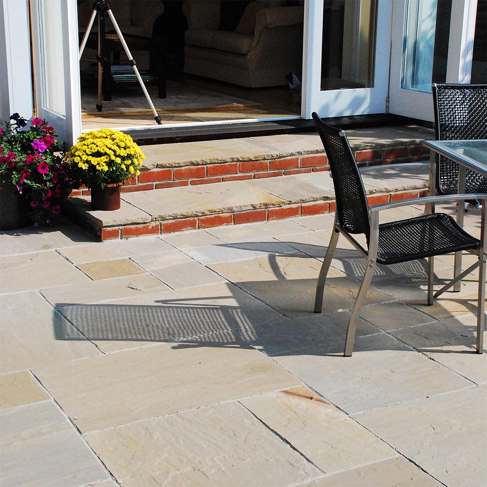 Global Stone Premium Sandstone Paving York Green 600mm x 600mm x 22mm - 14.4m2 Pack