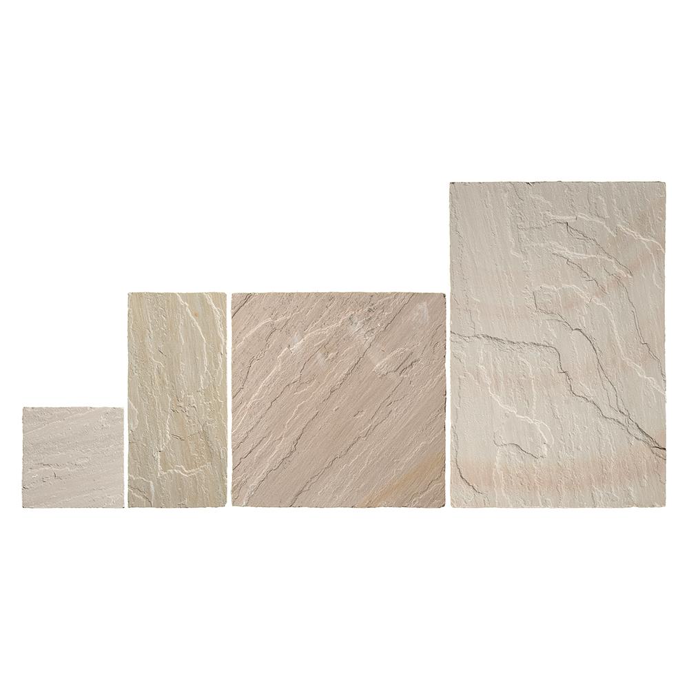 Global Stone Premium Sandstone Paving Ravenna - 15.3m2 Project Pack (Mixed Sizes)