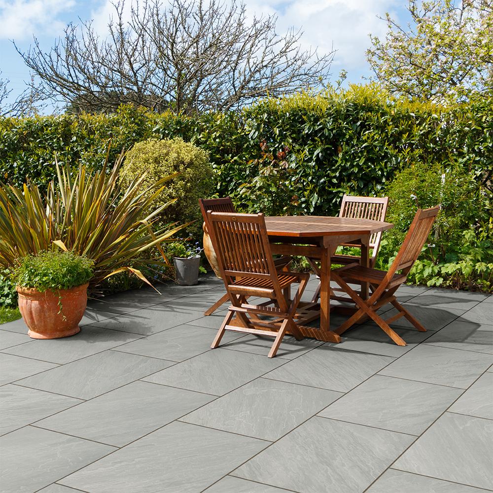 Global Stone Sandstone Porcelain Paving Mercury 900mm x 600mm x 20mm - 25.92m2 Pack