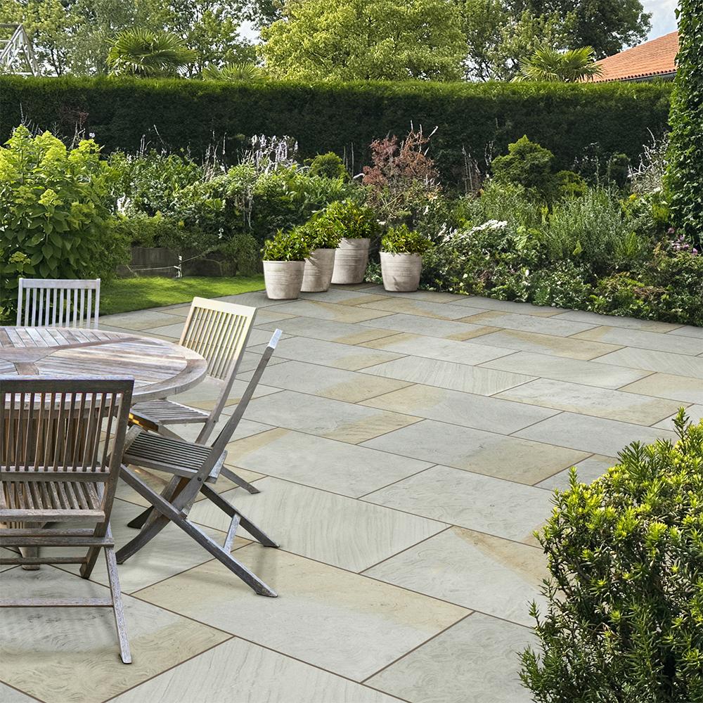 Global Stone Sandstone Porcelain Paving Willow - 900mm x 600mm x 20mm - 25.92m2 Pack