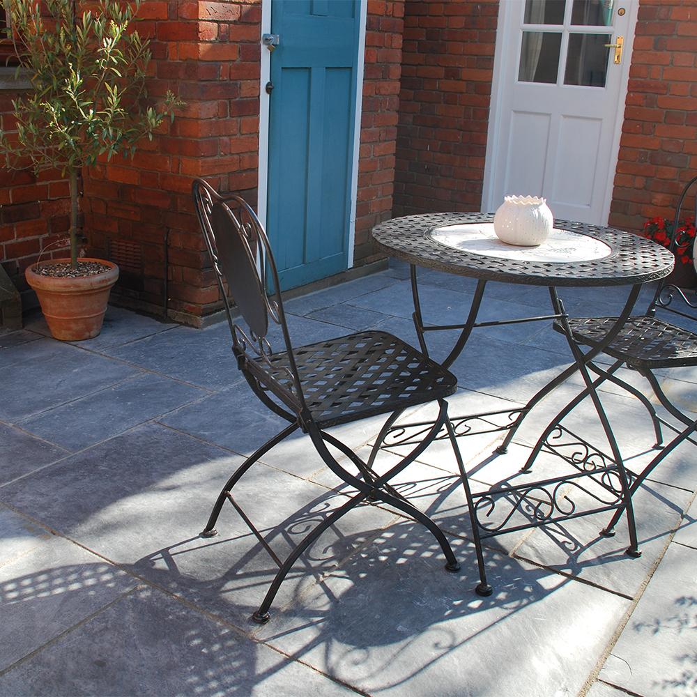 Global Stone Slate Paving Carbon 600mm x 600mm x 20mm - 14.4m2 Pack