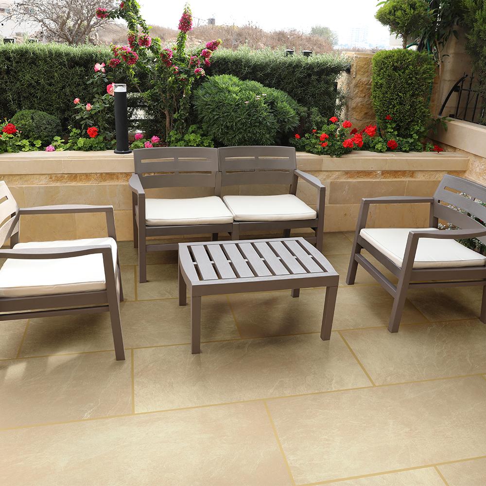 Global Stone Station Porcelain Paving Pearl 600mm x 600mm x 20mm - 24.48m2 Pack