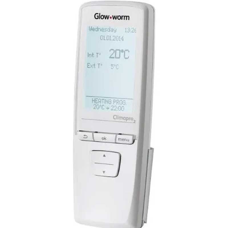 Glow Worm Climapro2 RF Programmable Hand Held Wireless Room Thermostat Glow Worm Climapro2 RF Programmable Hand Held Wireless Room Thermostat