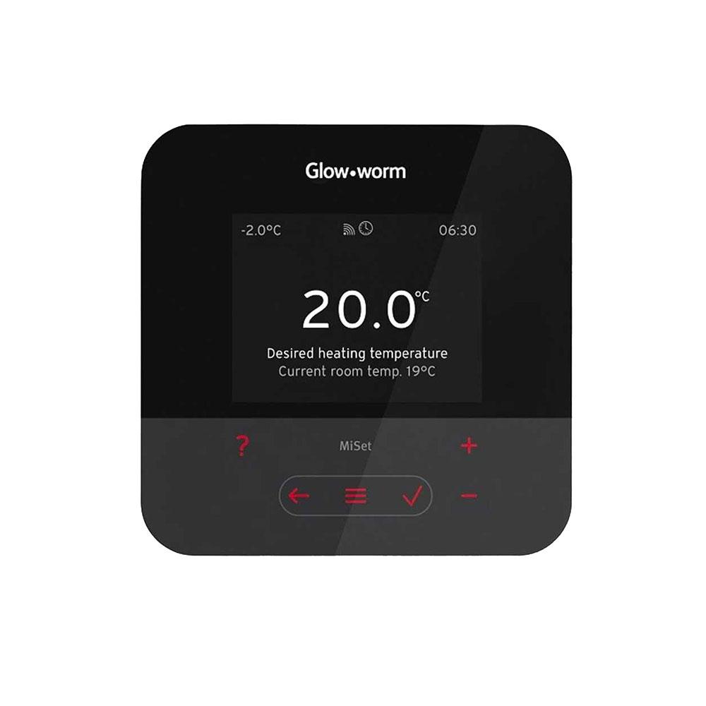 Glow-Worm MiSet SRT380 Black Room Thermostat Control