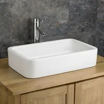 Grosseto 590mm x 360mm White Ceramic Extra Large Rectangular Basin