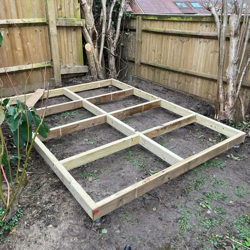 Timber Frame Shed Foundation How To Make A Shed Base (AKA Subframe)