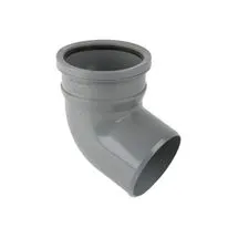 Brett Martin Guttering Industrial Downpipe 112.5dg Bottom Offset Bend 110mm - Grey