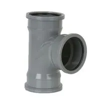 Brett Martin Guttering Industrial Downpipe 92.5dg Triple Socket Branch 110mm Grey