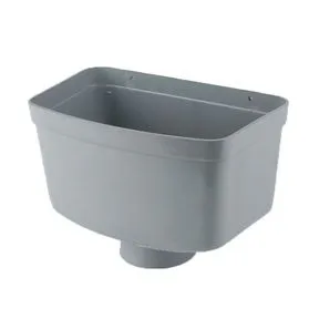 Brett Martin Guttering Industrial Downpipe Rainwater Head Hopper 110mm - Grey