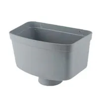 Brett Martin Guttering Industrial Downpipe Rainwater Head Hopper 110mm - Grey