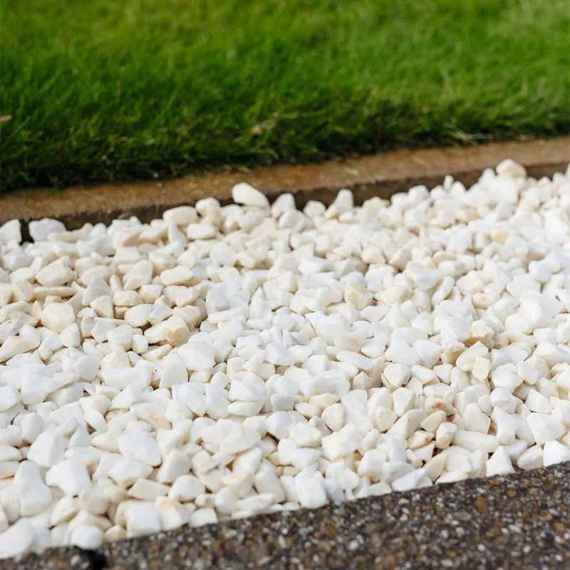 Merle Chipins Hallstone 14-18mm White Marble Chippings - 800kg Bulk Bag | Landscaping ...
