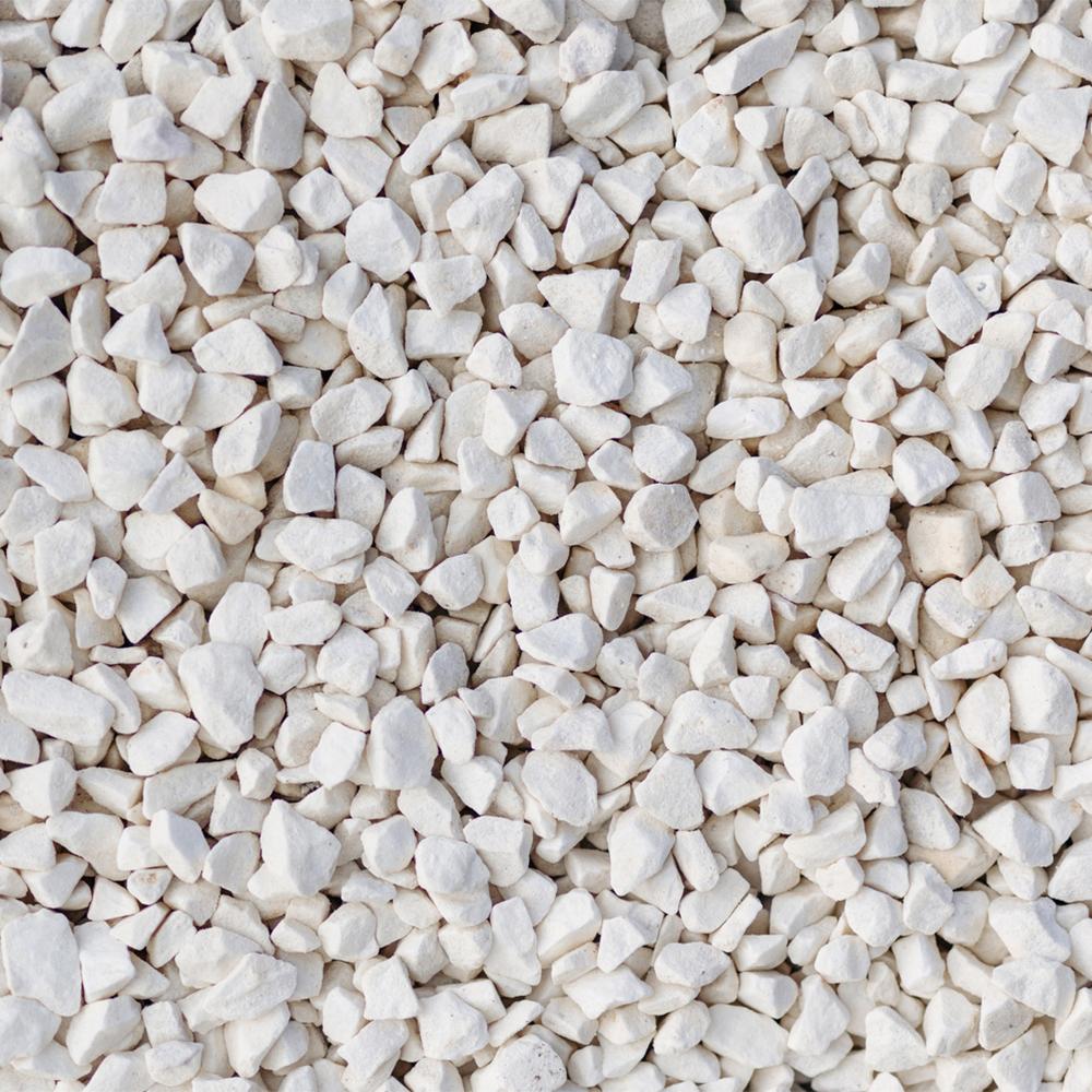 Hallstone 14-18mm White Marble Chippings - 800kg Bulk Bag