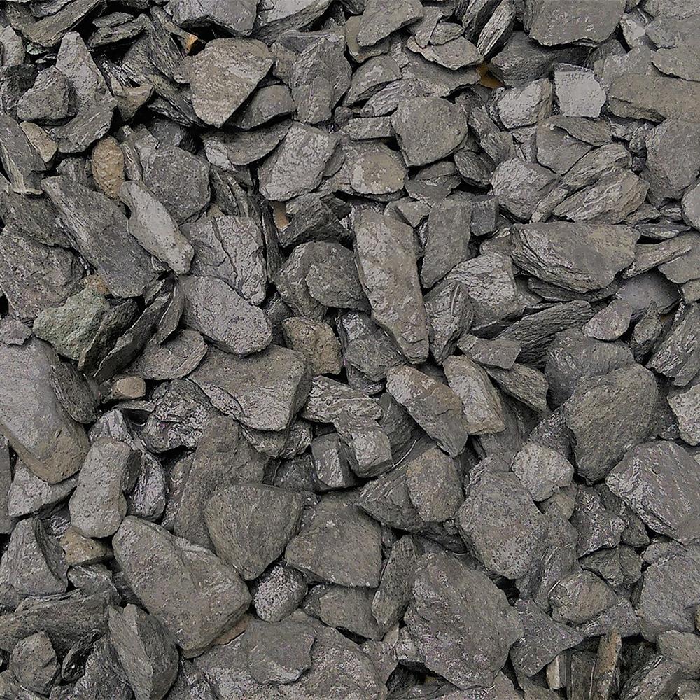Hallstone 20mm Graphite Grey Slate Chippings - 800kg Bulk Bag