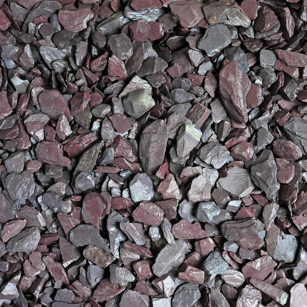 Hallstone 20mm Plum Slate Chippings - 800kg Bulk Bag