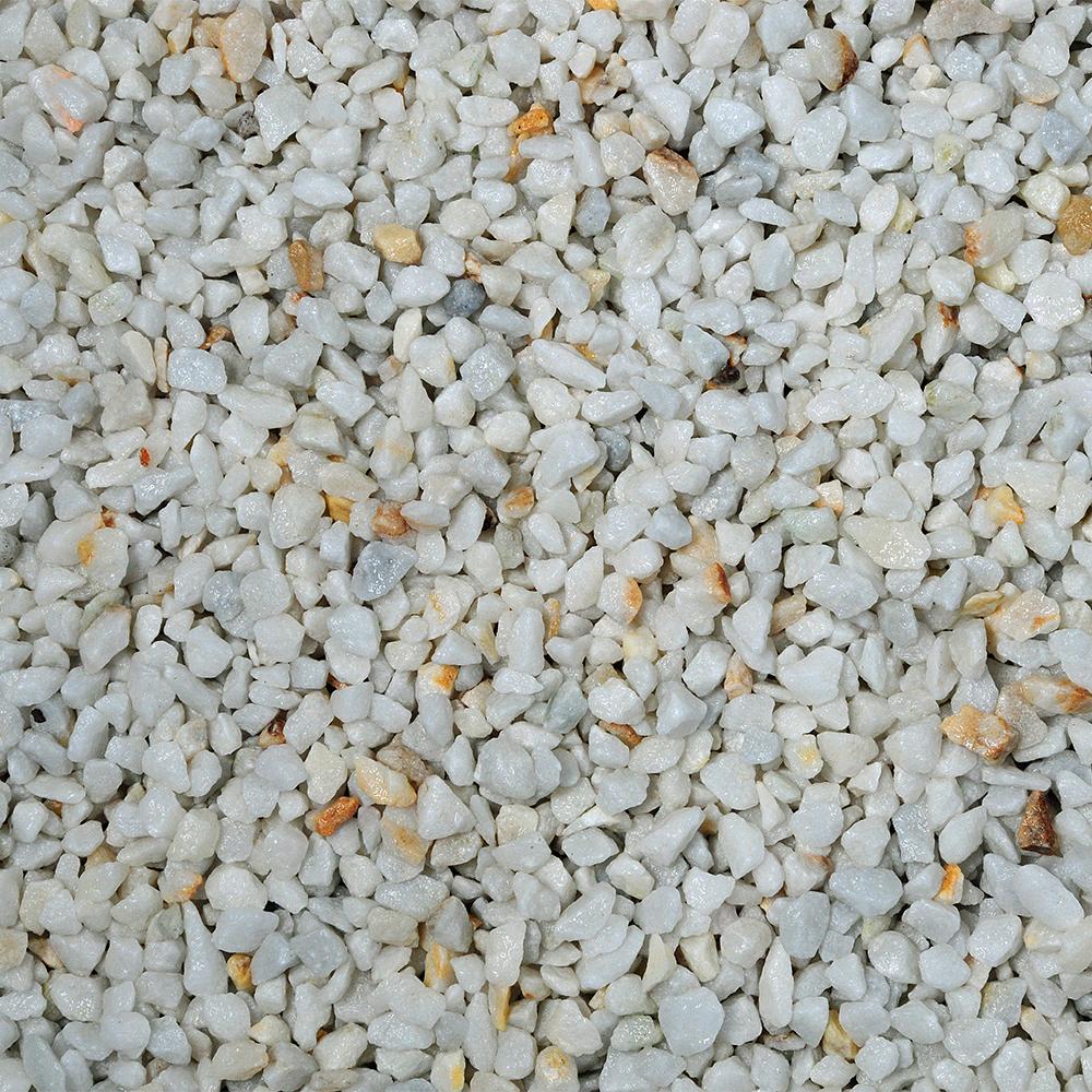 Hallstone 9-12mm White Marble Chippings - 800kg Bulk Bag