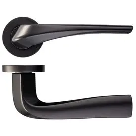 LPD Draco Matt Black Internal Door Handle Hardware Pack