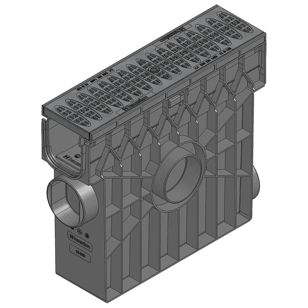 Hauraton DRIVETEC B125 PA 100 Silt Box with Composite Heelsafe Grating - 500mm Length