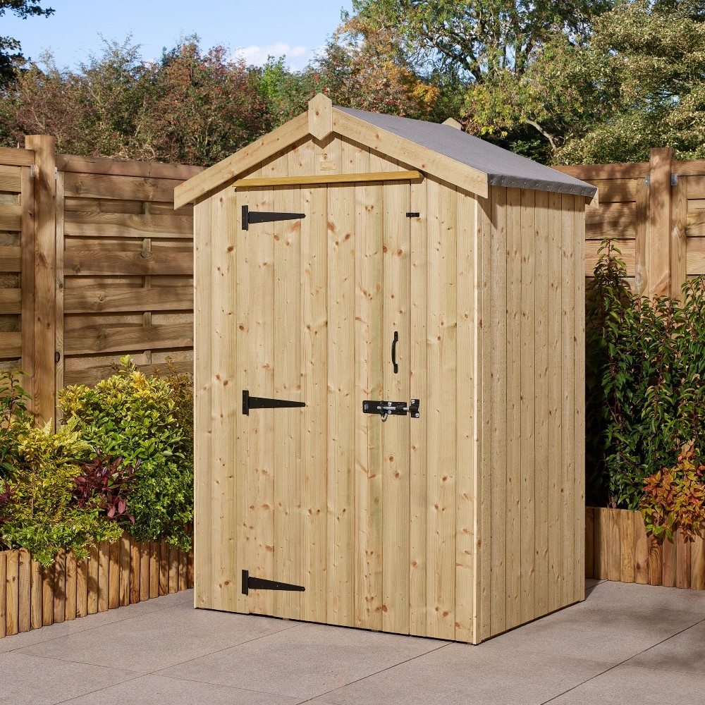 her43pt rowlinson premium heritage timber apex shed single door 2