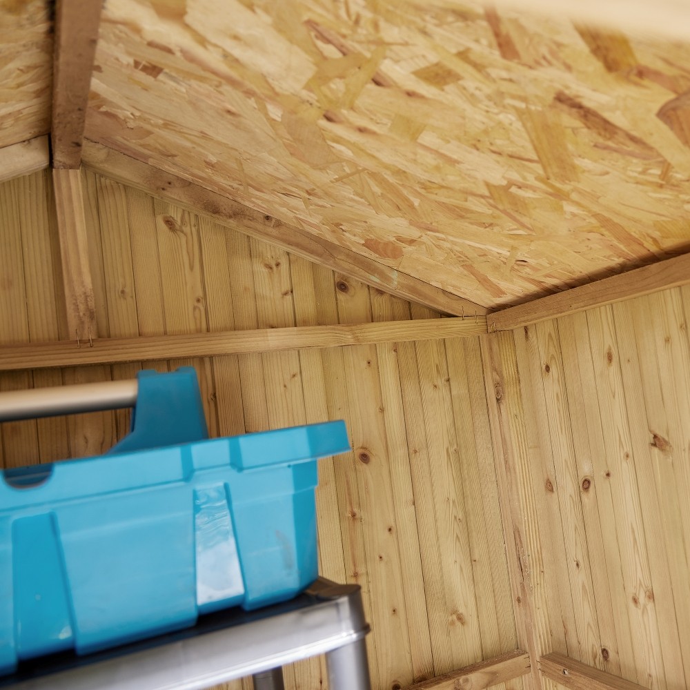 her43pt rowlinson premium heritage timber apex shed single door 6